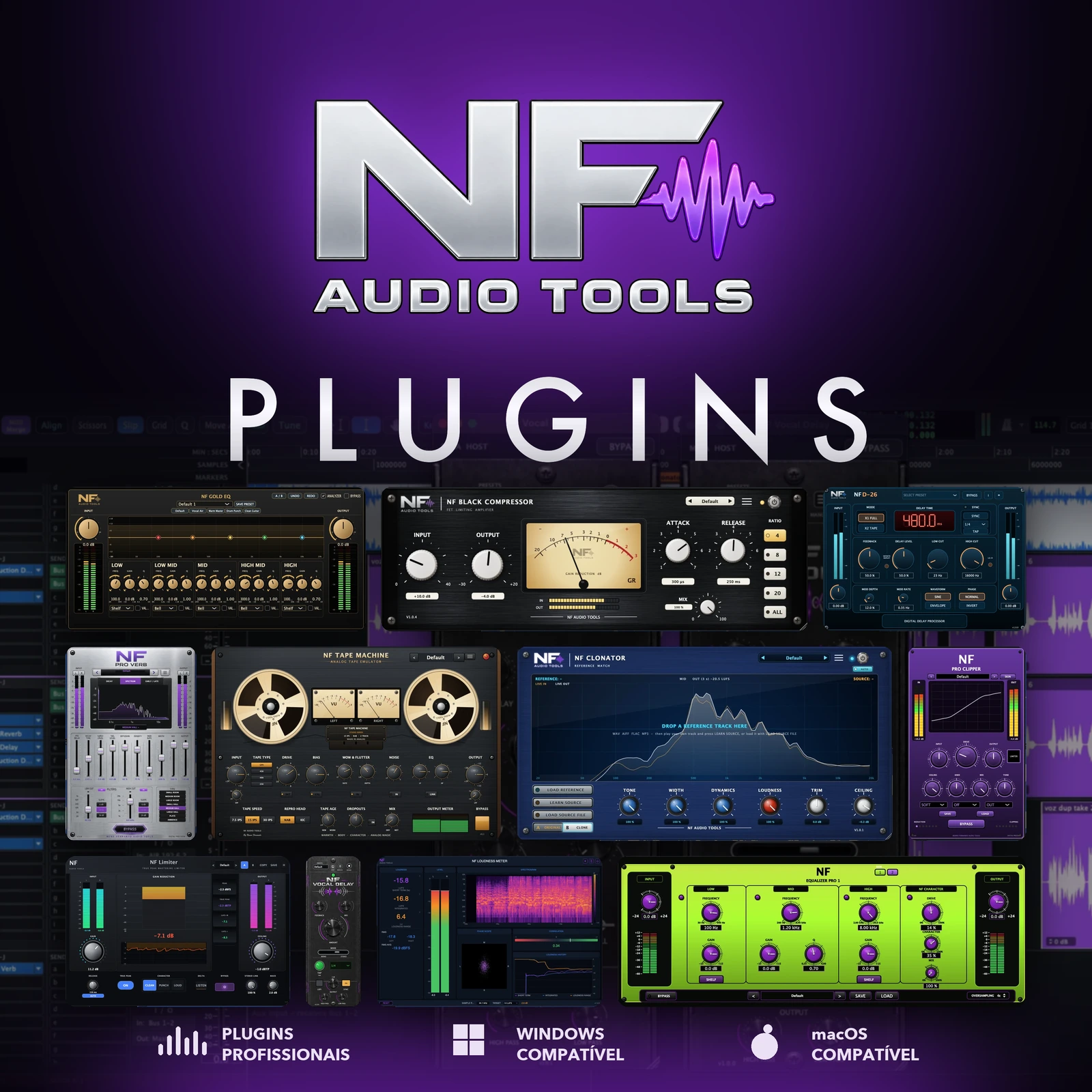 NF Plugins — Neno Fernando Audio Tools: coleção de plugins