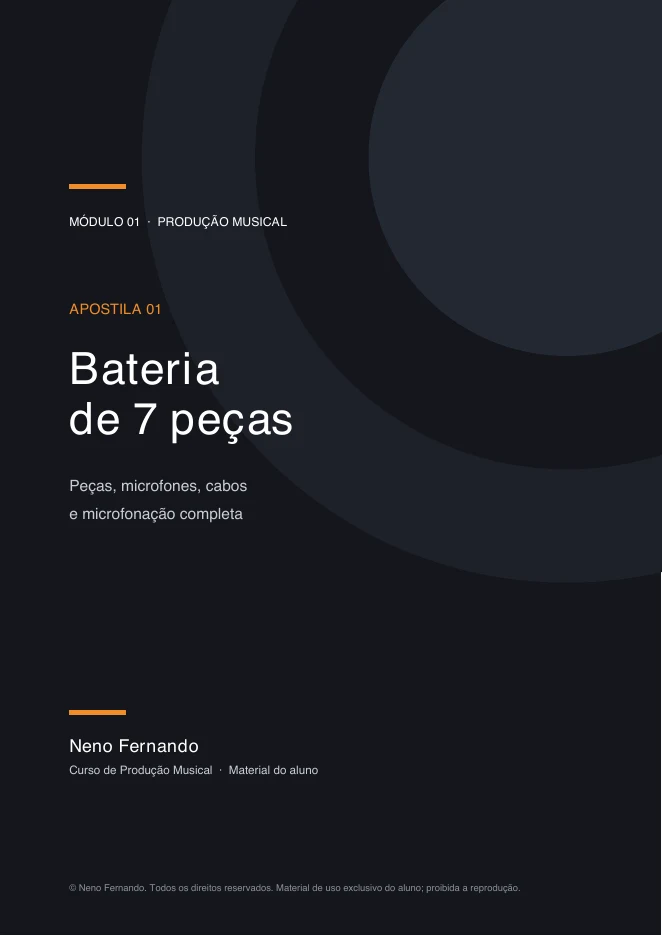 Capa: Módulo 01, Bateria de 7 peças